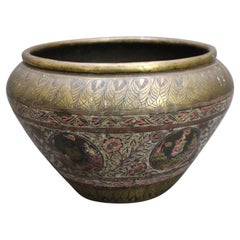 Large Antique Indian Brass Bowl