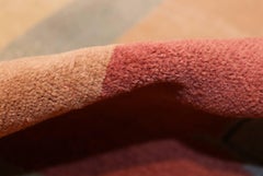 Antique Indian Shabby Chic Art Deco Rug. 12 ft 4 in x 15 ft