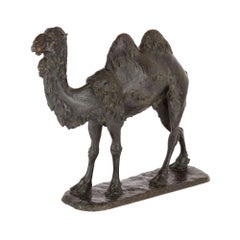Large Antique Italian American Bronze Sculpture Animal Animalier Camel Romanelli