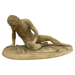 Große antike italienische Grand Tour Gips-Skulptur des Dying Gaul, Grand Tour