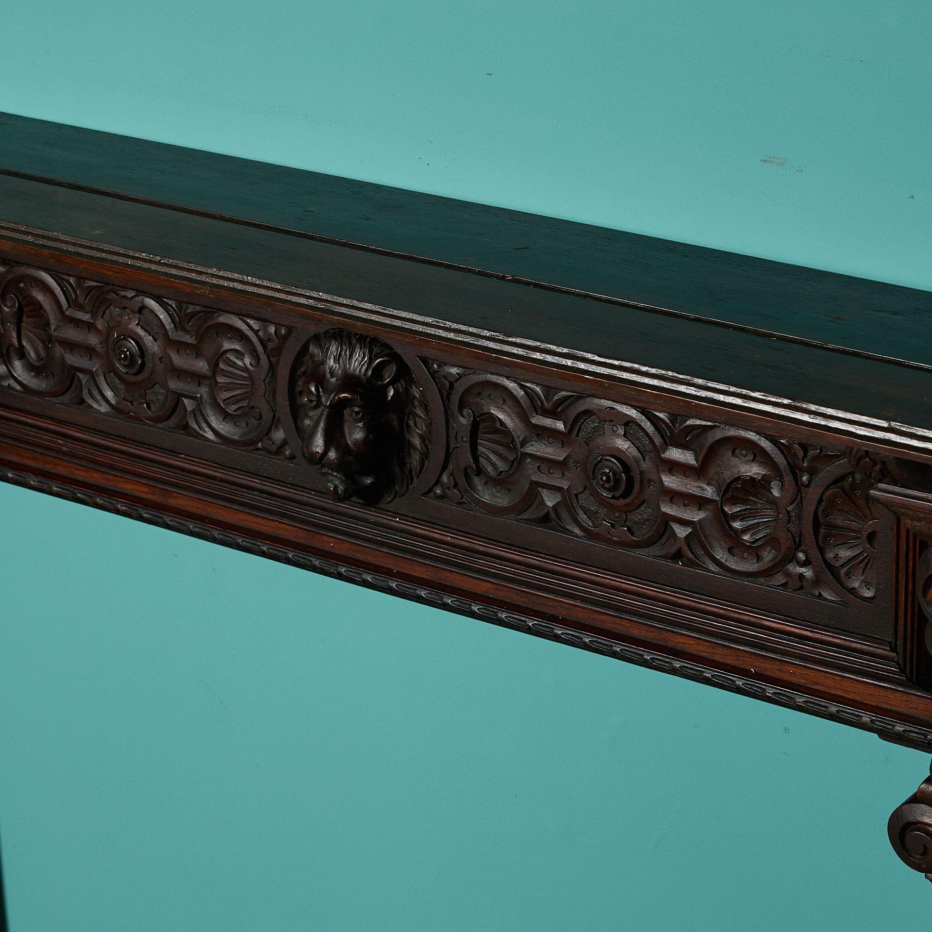 Large Antique Jacobean Dark Oak Fireplace For Sale 1