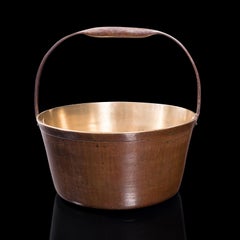 Large Antique Jam Preserving Pan, English, Heavy Bronze, Cooking Pot, Georgian