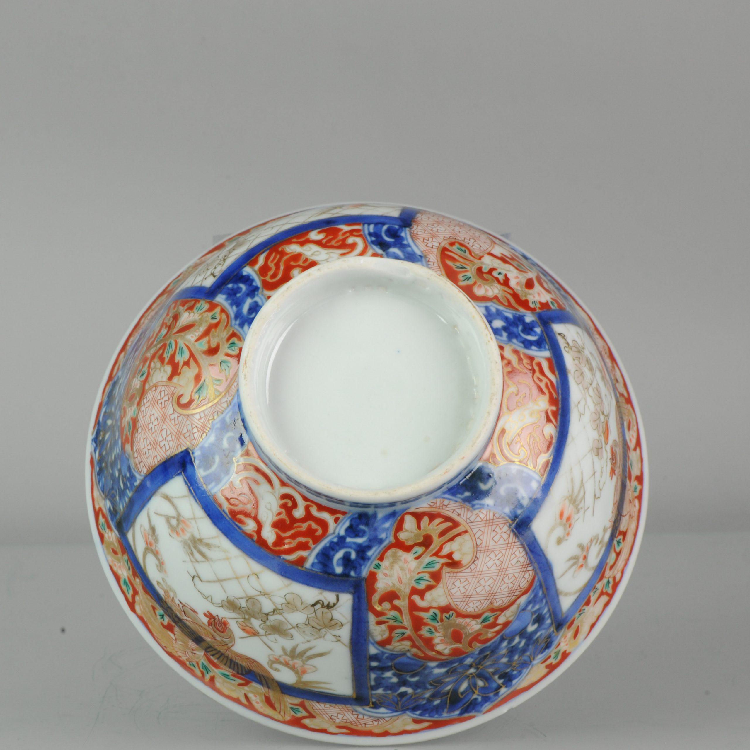 Japonais Grand bol japonais ancien Arita Imari Période Edo Meiji, 19ème siècle en vente