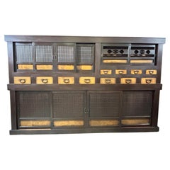 Large Antique Japanese Meiji Period Mazuya Tansu Cabinet