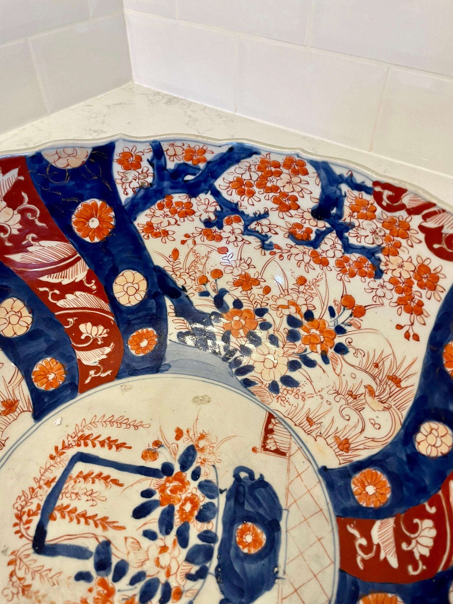 Large Antique Japanese Quality Imari Bowl  In Excellent Condition In Suffolk, GB