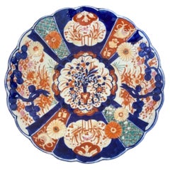 Großer antiker japanischer Imari-Teller in japanischer Qualität