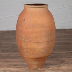 Large Antique Japanese Shigaraki Stoneware Grain Storage Urn, circa 1900