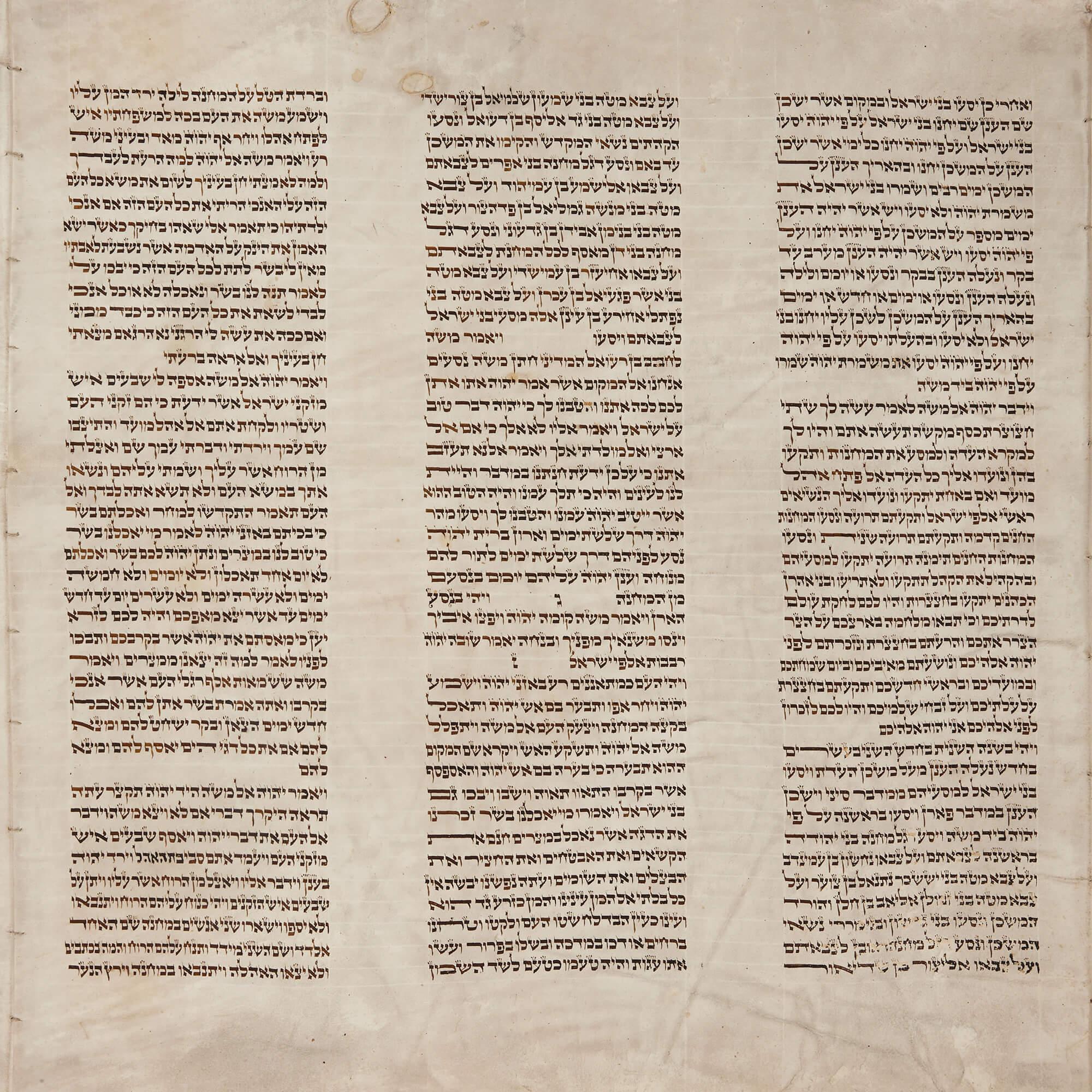Persian Large Antique Judaica Sephardic Sefer Torah Scroll For Sale