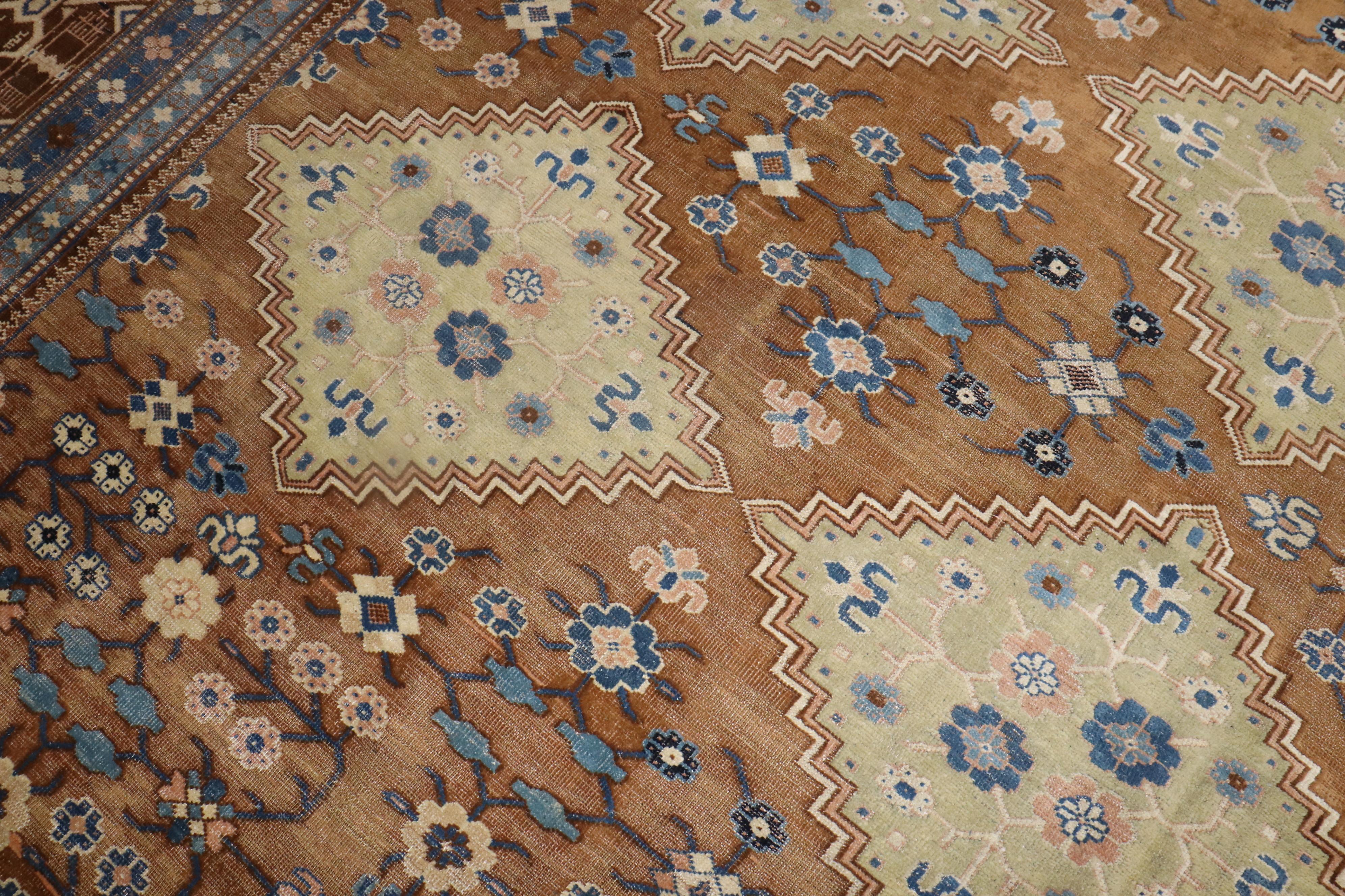 Zabihi Collection Large Antique Khotan Rug For Sale 7