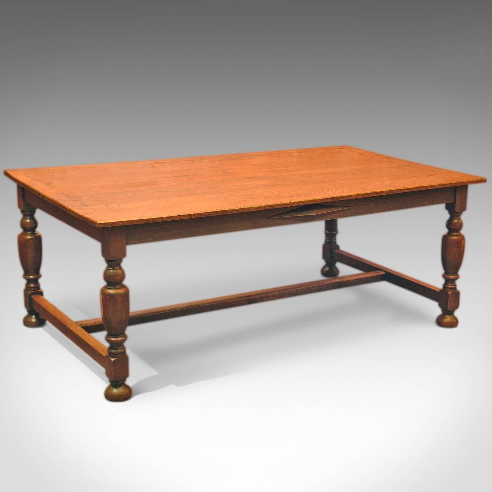 Large Antique Kitchen Table Victorian Dining Oak Circa 1900 At 1stdibs