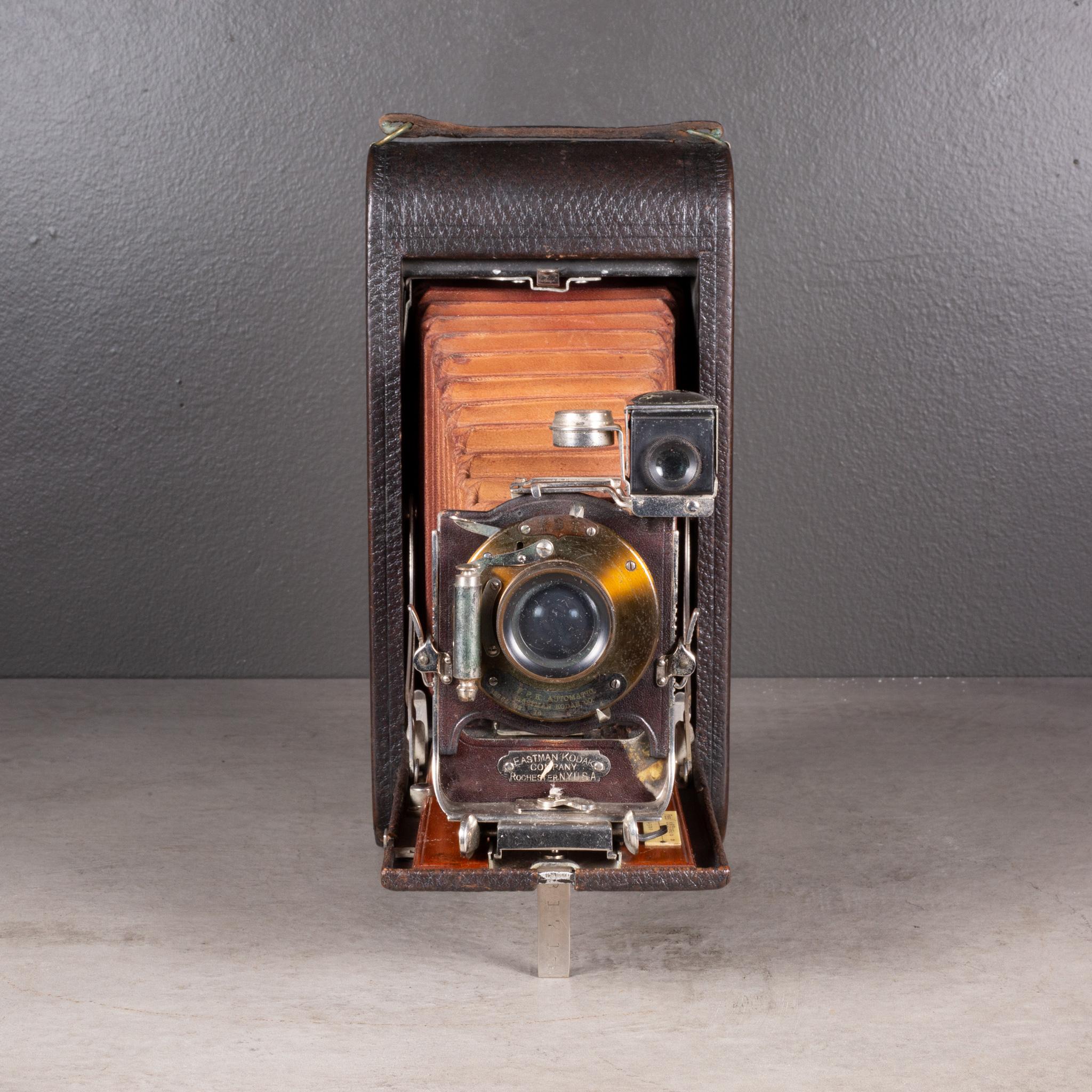 Industriel Grande appareil photo Kodak n° 3A pliable avec incrustation d'acajou, vers1903 (expédition gratuite) en vente