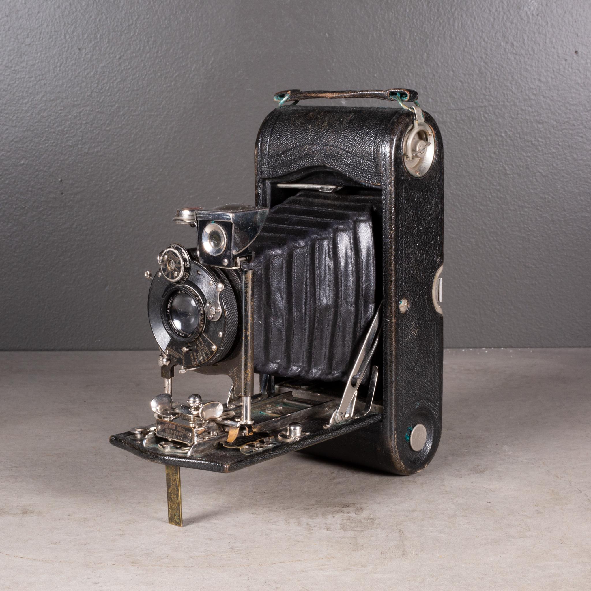 Industriel Grande appareil photo Kodak n° 2 pliable avec étui en cuir c.1903 (expédition gratuite) en vente