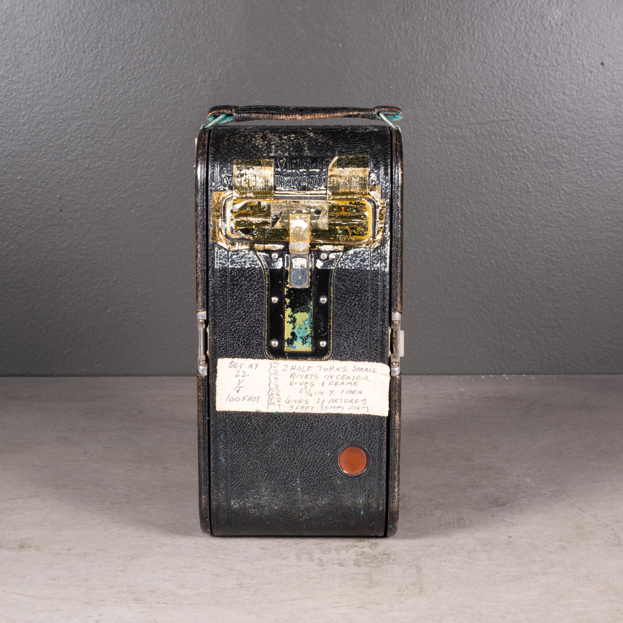 Cuir Grande appareil photo Kodak n° 2 pliable avec étui en cuir c.1903 (expédition gratuite) en vente