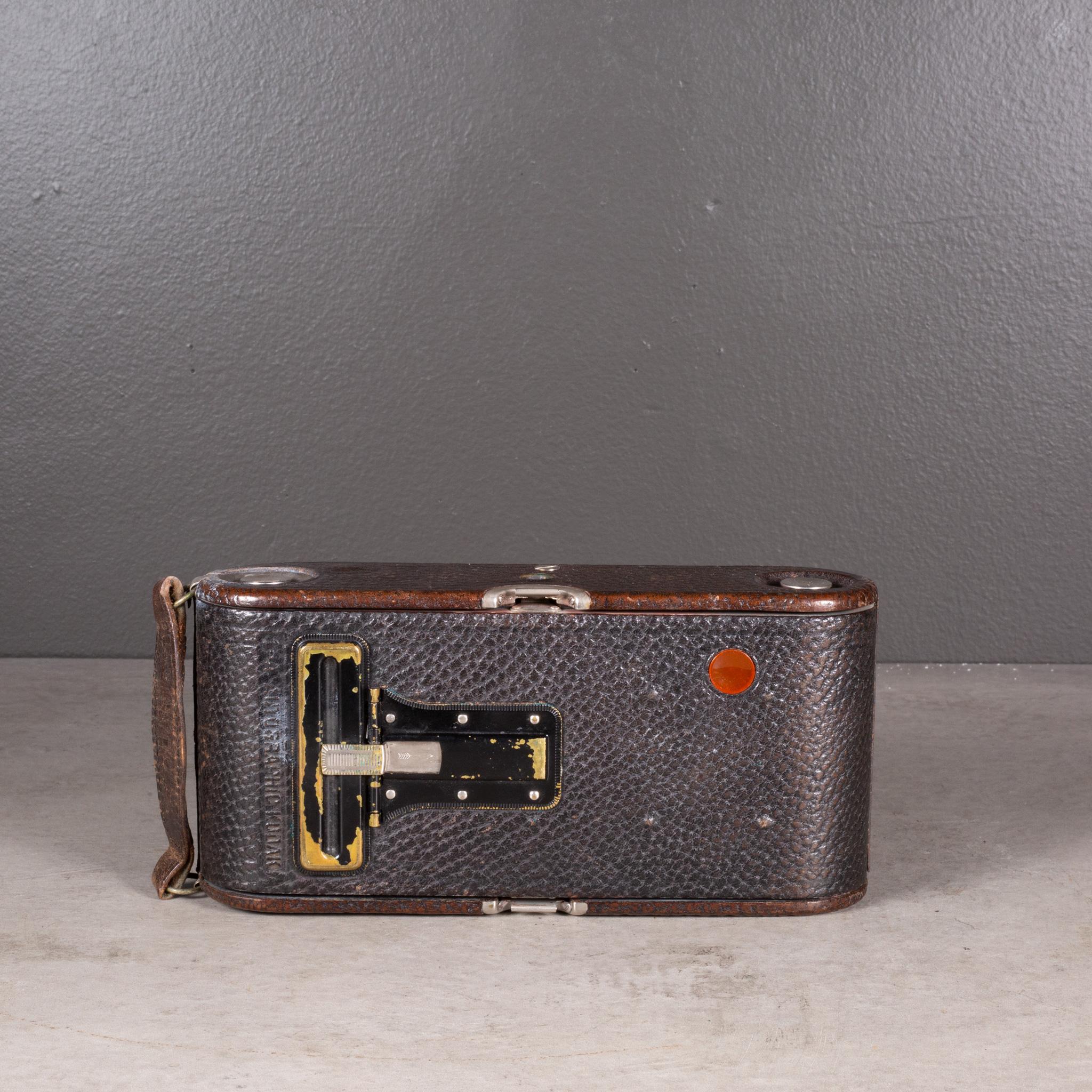 Large Kodak No. 2C Folding Pocket Camera/Leather Case c.1914 (FREE SHIPPING) For Sale 2