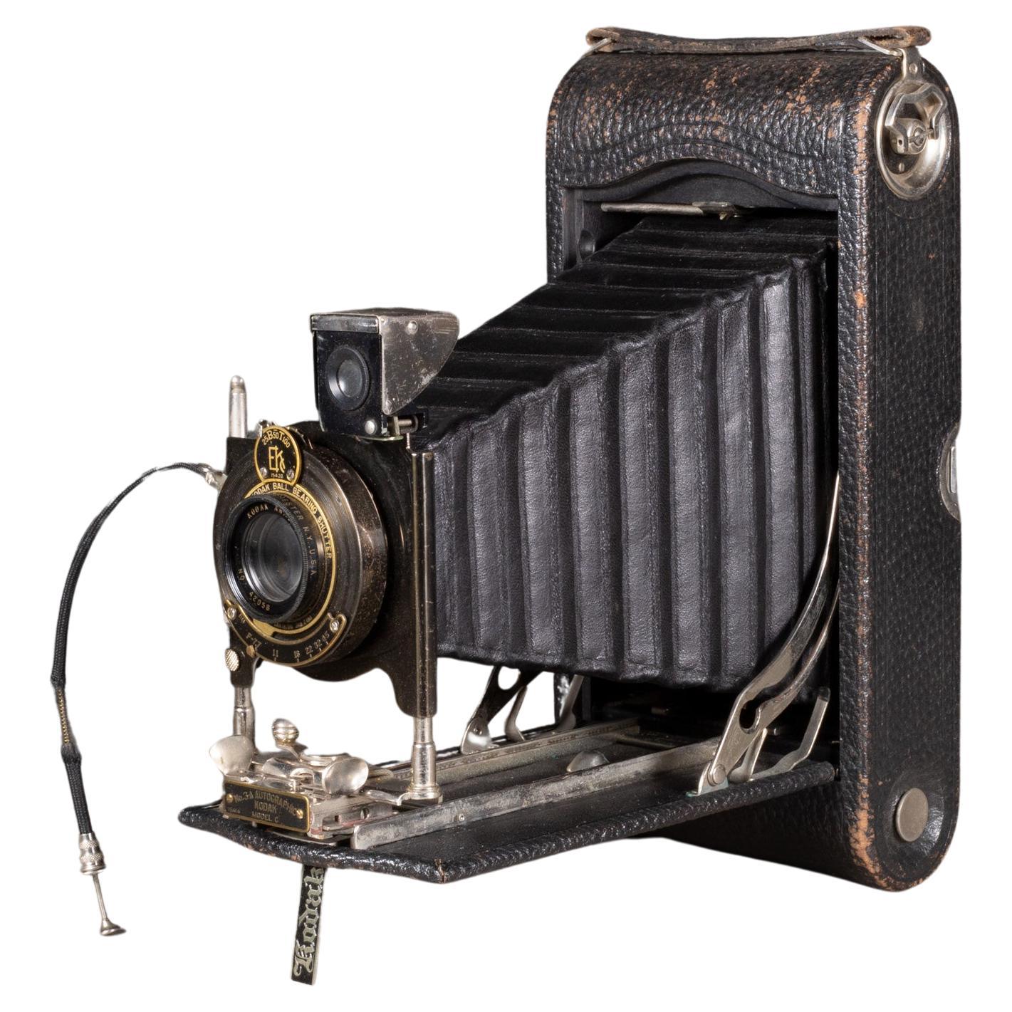 Grande appareil photo pliante Kodak n° 3A modèle C, 1900-1915 (expédition gratuite) en vente