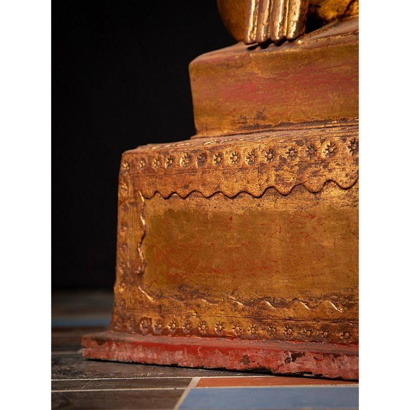 Large Antique Lacquerware Buddha Statue from Burma Original Buddhas 10
