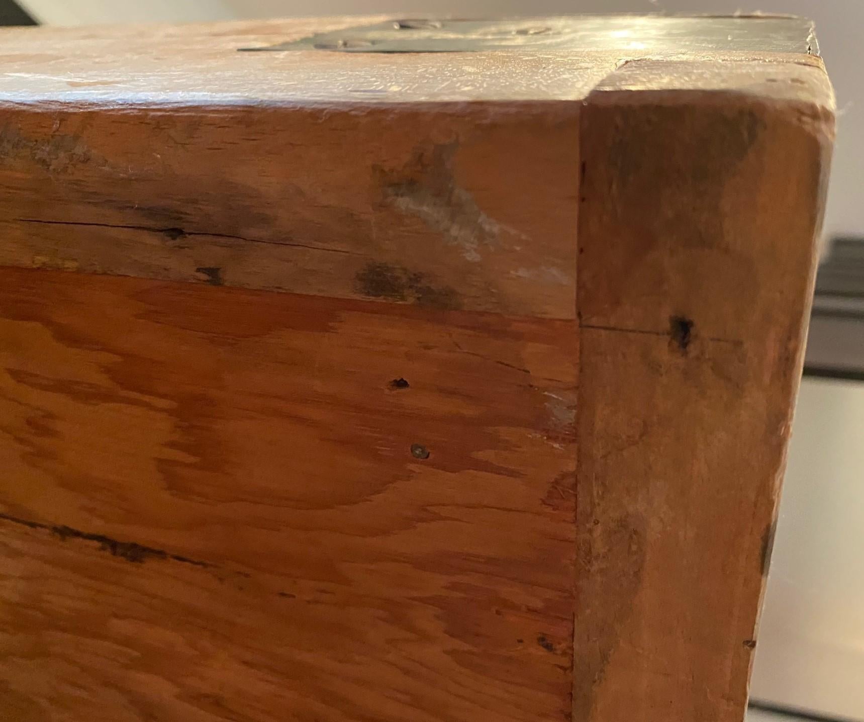 Large Antique Late 19th C. Parisian Butcher Block In Good Condition In Morristown, NJ