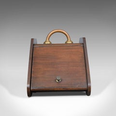 Large Antique Log Bin, Coal Purdonium, Edwardian, Fireside, circa 1910