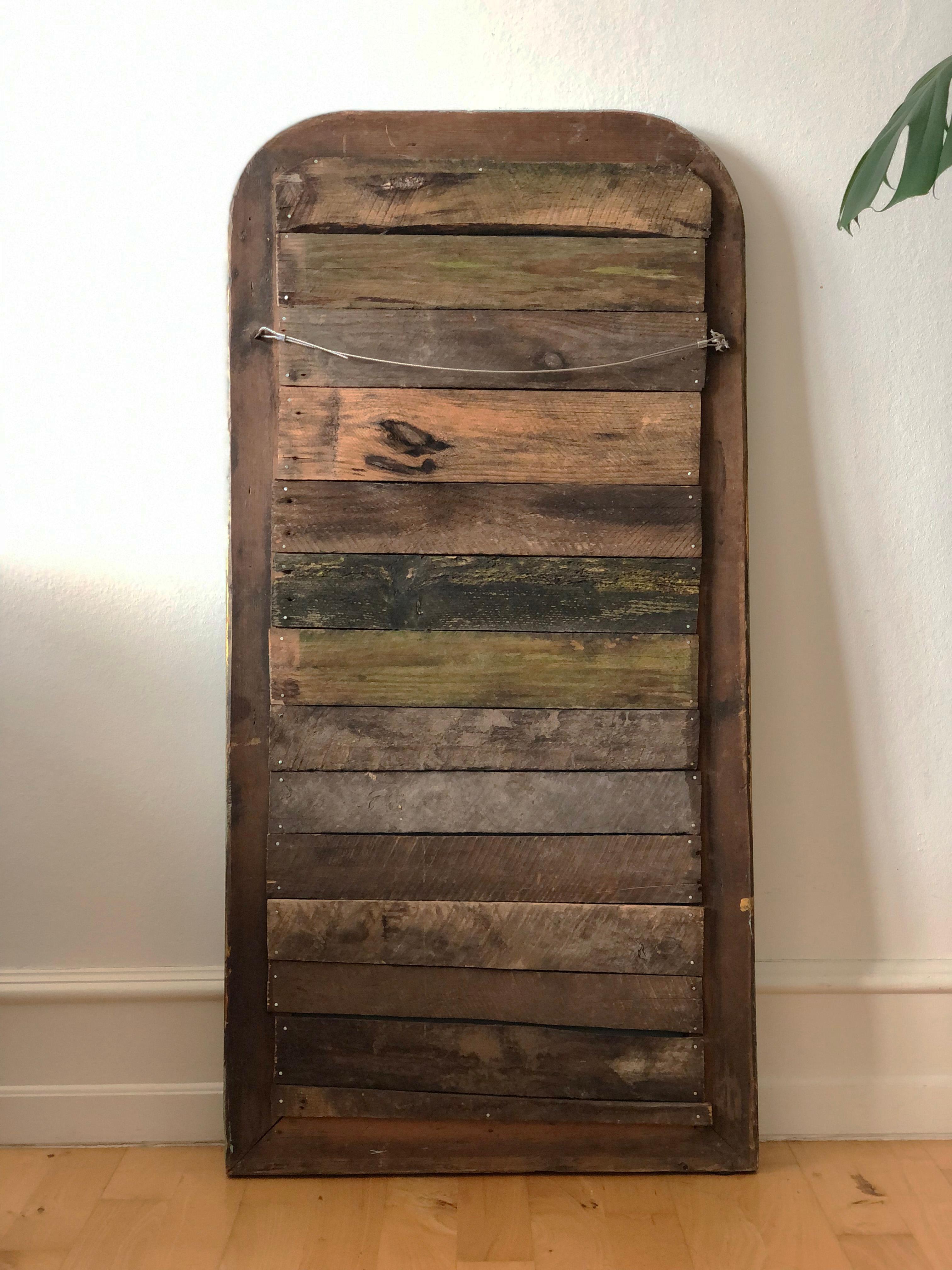 Large Antique Louis Philippe French Full length Mirror in Green and Gold, Late 1 en vente 1