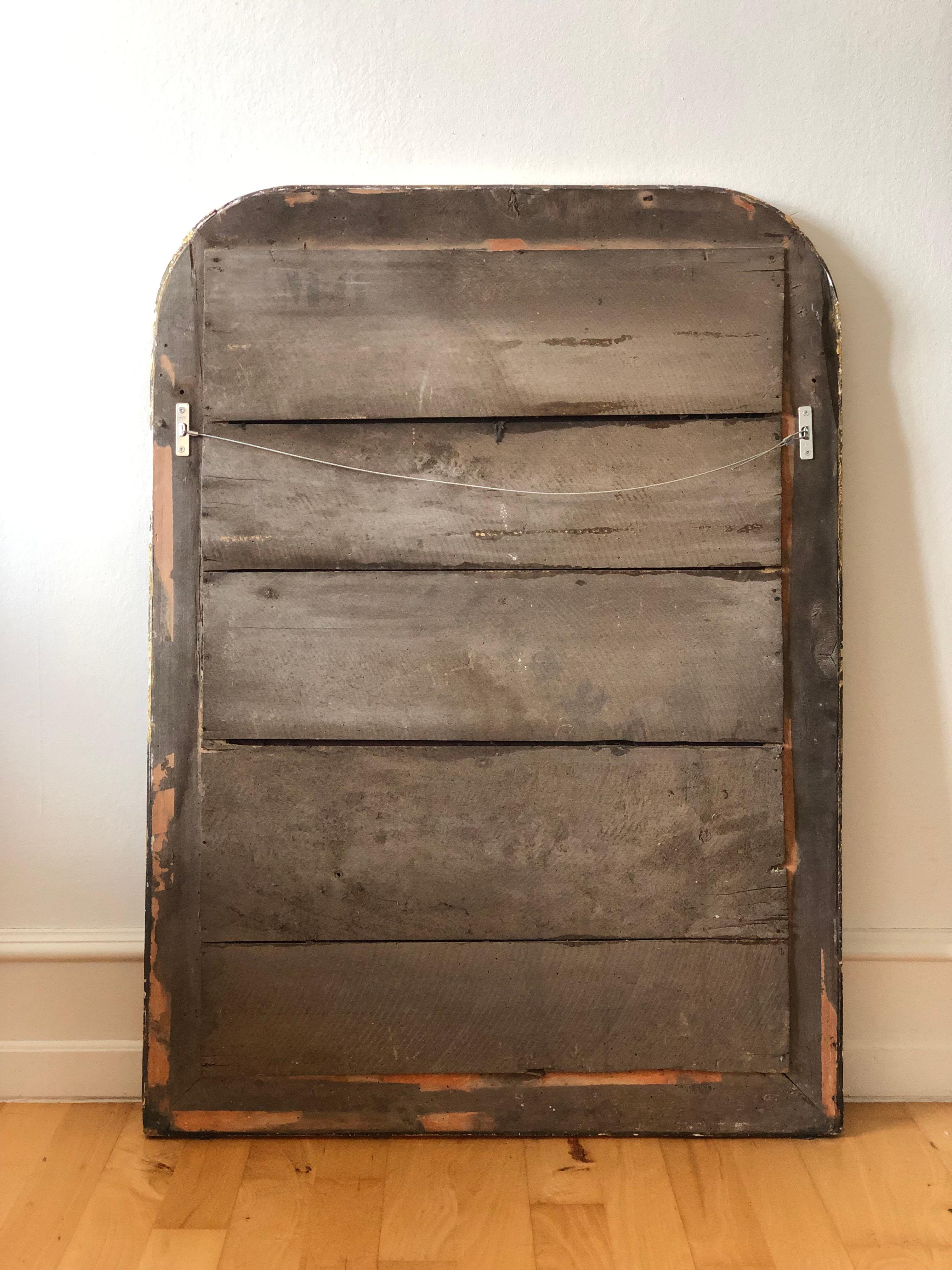 Grande specchio in legno dorato di Antique French della fine del XIX secolo in vendita 1