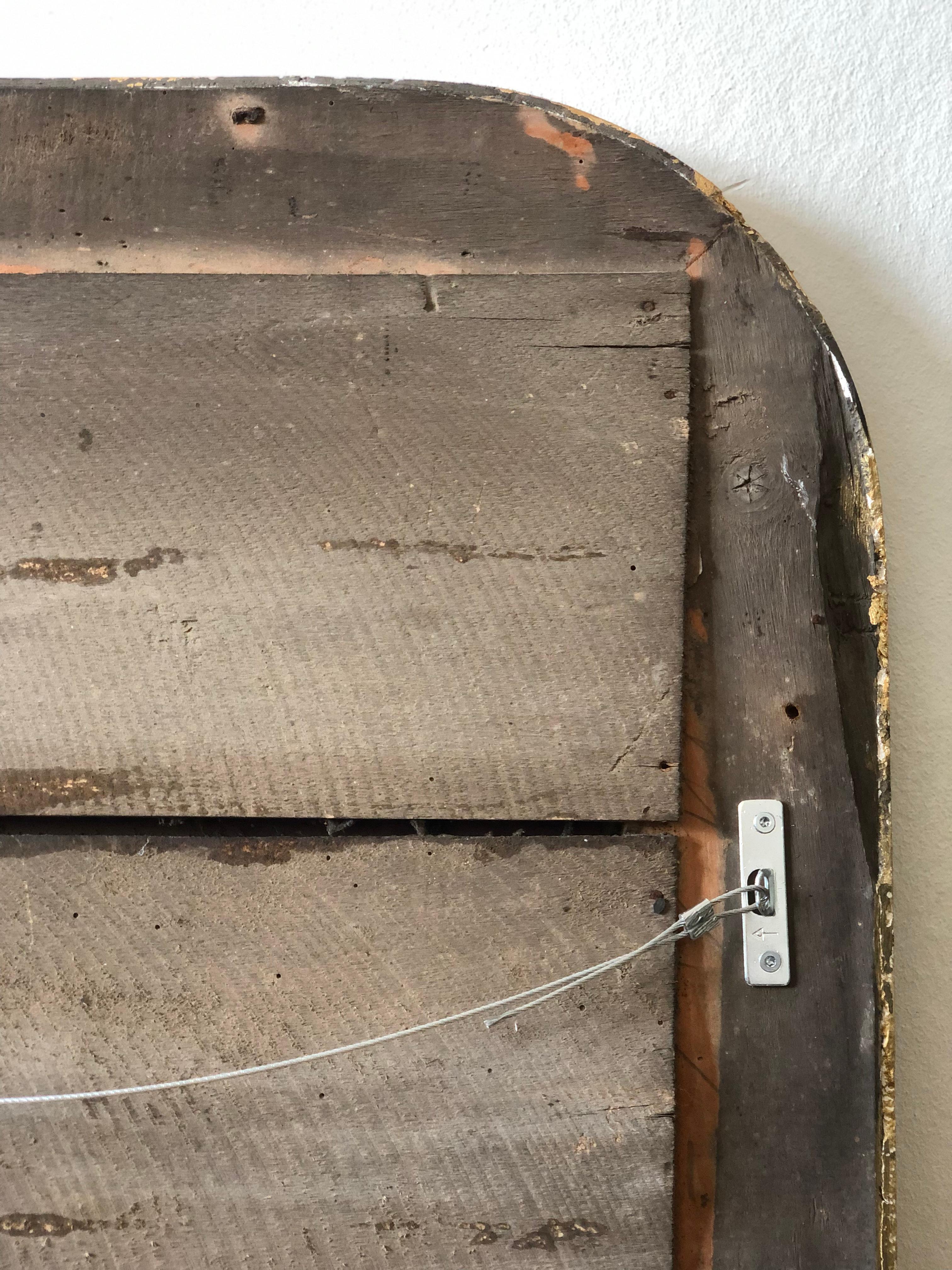 Grande specchio in legno dorato di Antique French della fine del XIX secolo in vendita 2