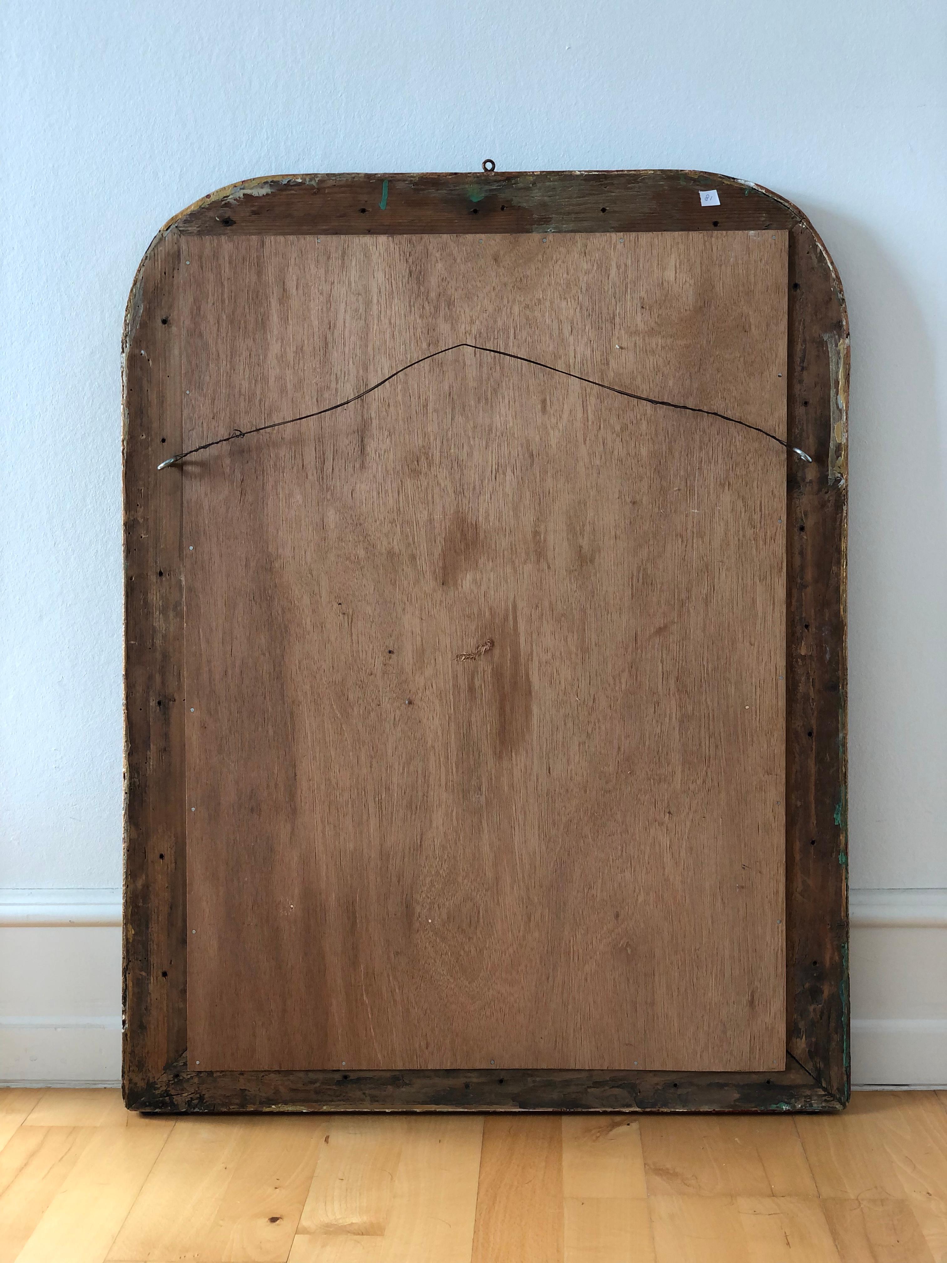 Large Antique Louis Philippe Giltwood Mirror France Late 19th Century 3