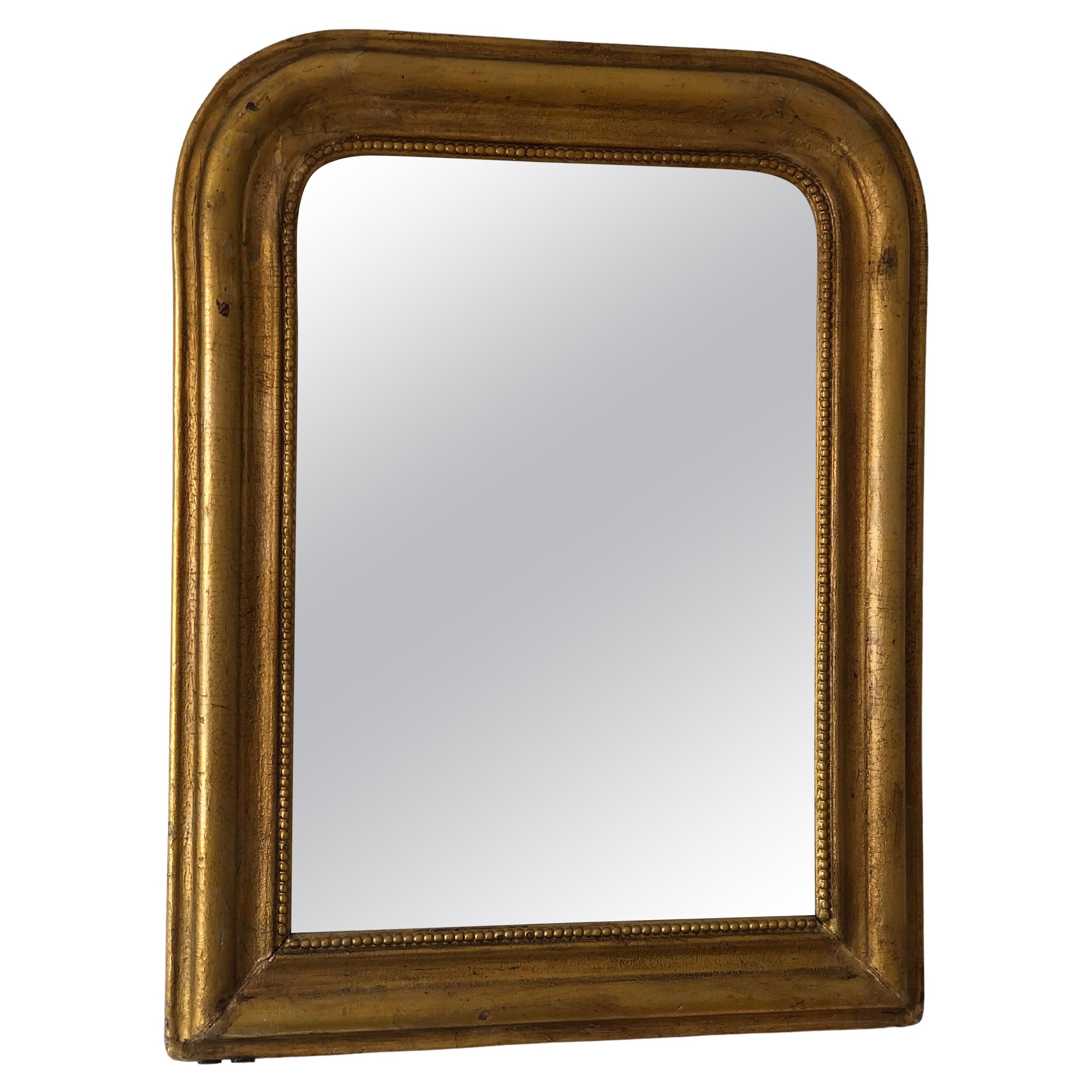 Large Antique Louis Philippe Giltwood Mirror France Late 19th Century