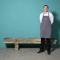 Large Antique Louis Style Limestone Garden Bench