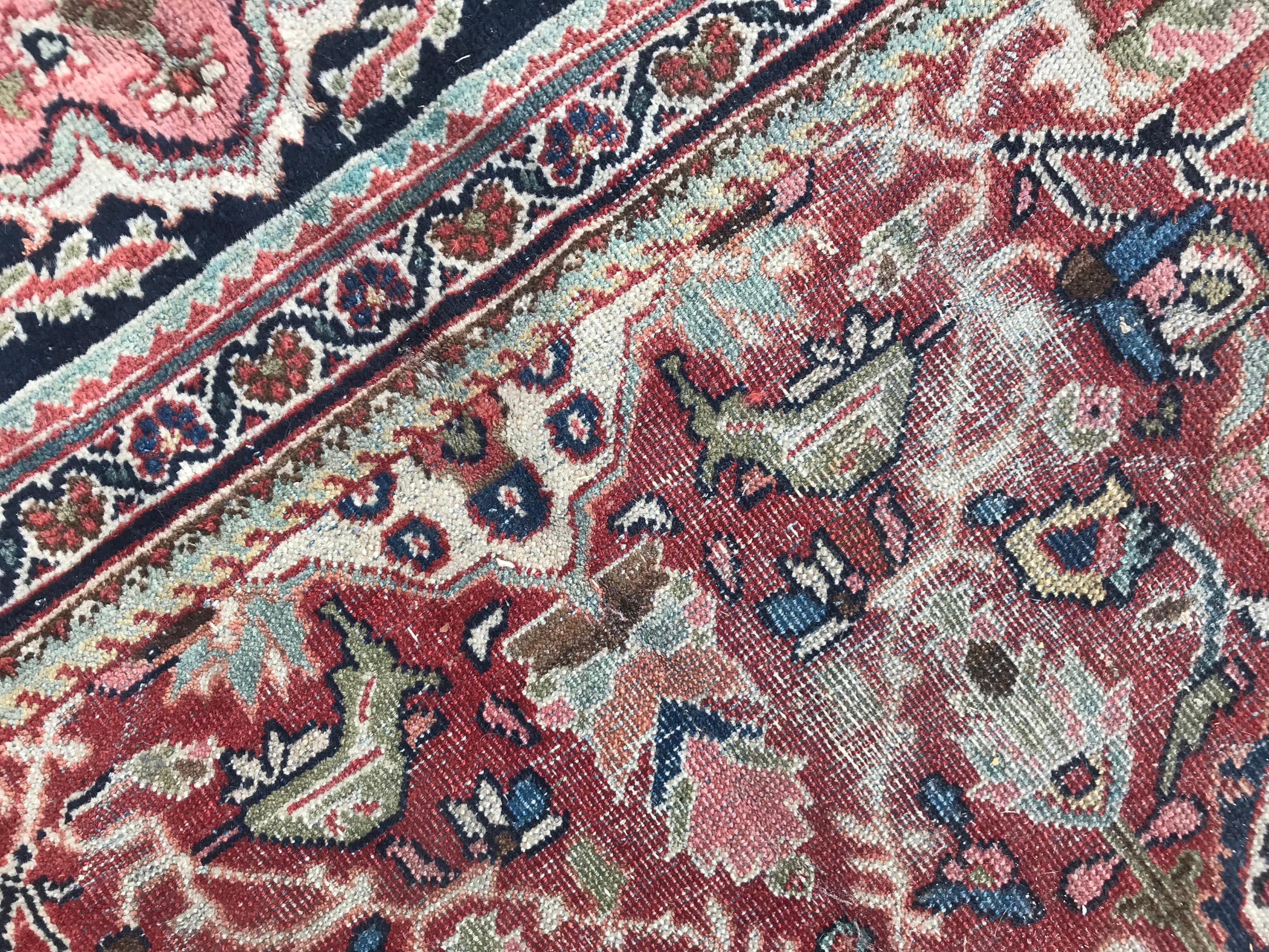 Large Antique Mahal Rug For Sale 2
