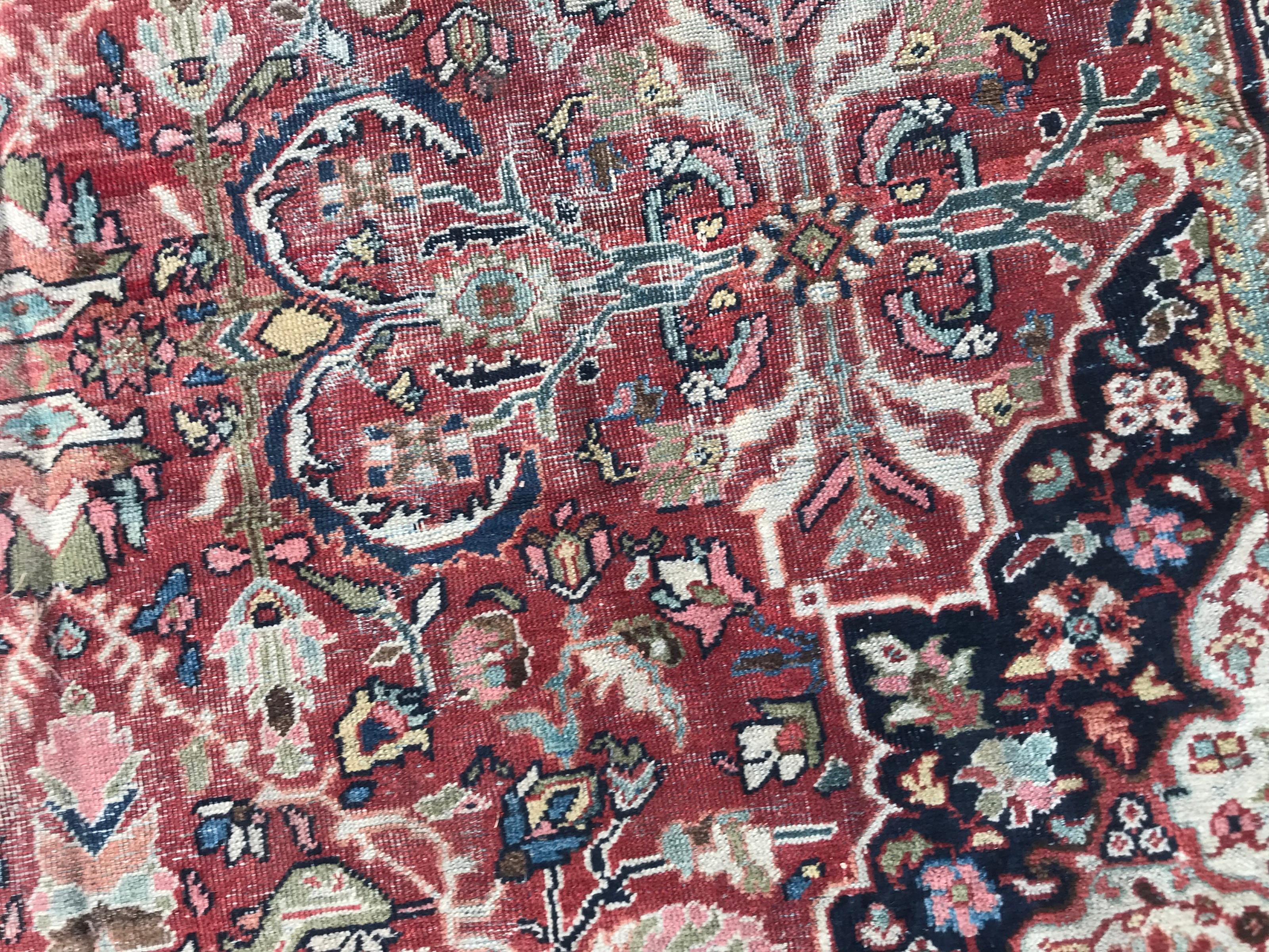Large Antique Mahal Rug For Sale 8