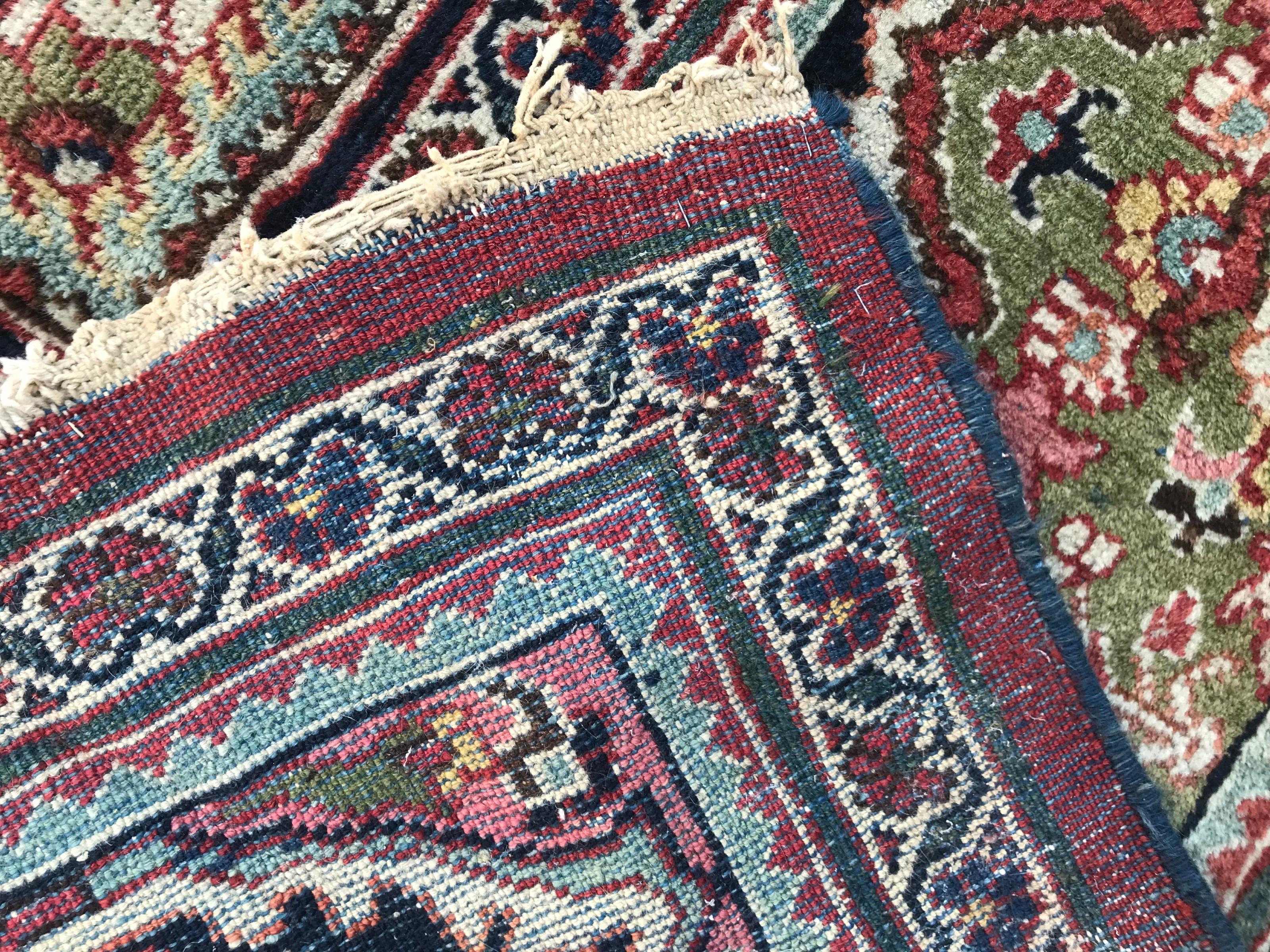 Large Antique Mahal Rug For Sale 10