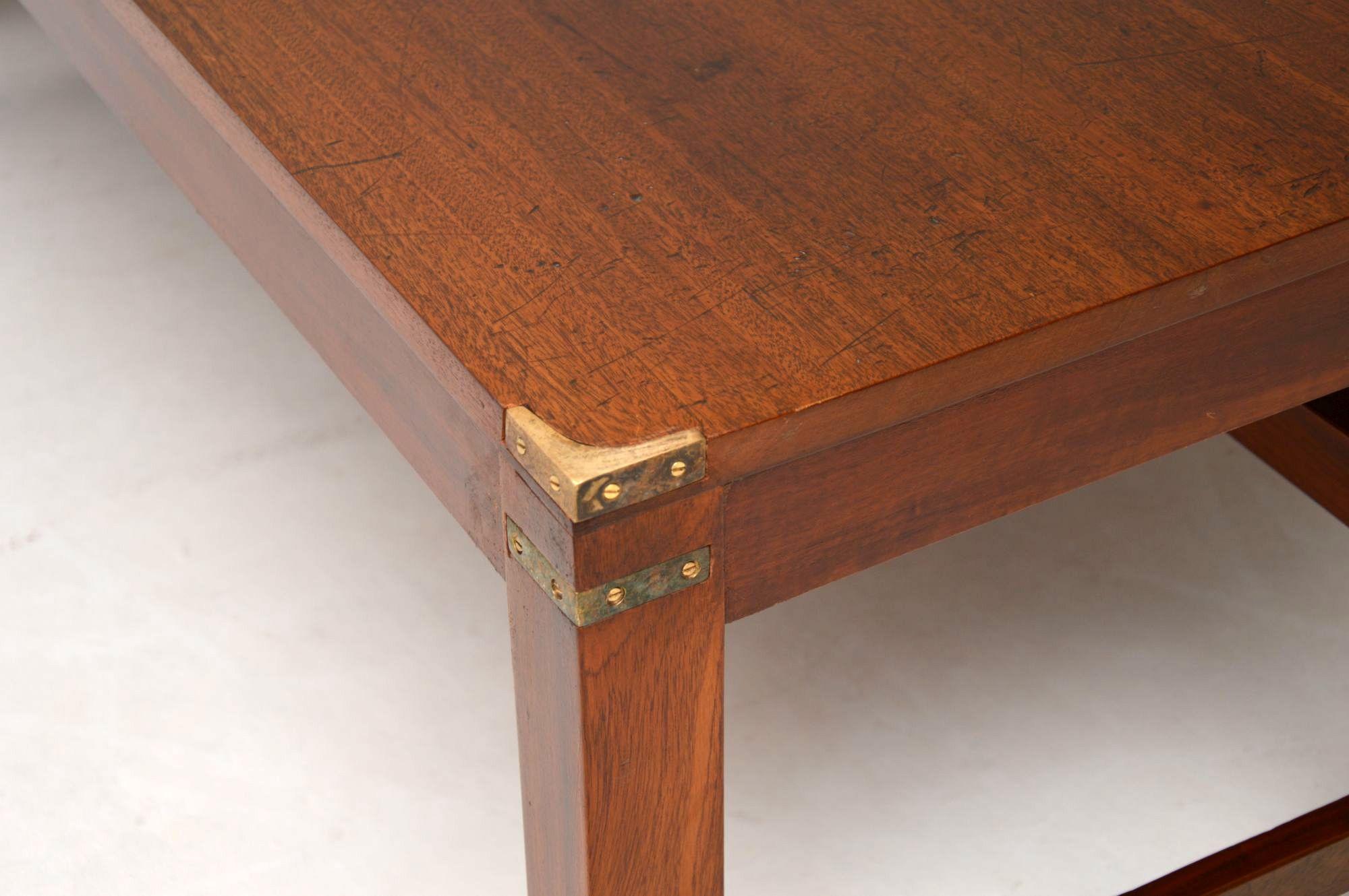 mahogany coffee table vintage