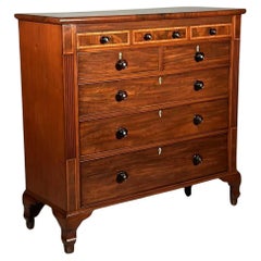 Large Used Mahogany Chest Of Drawers C.1840