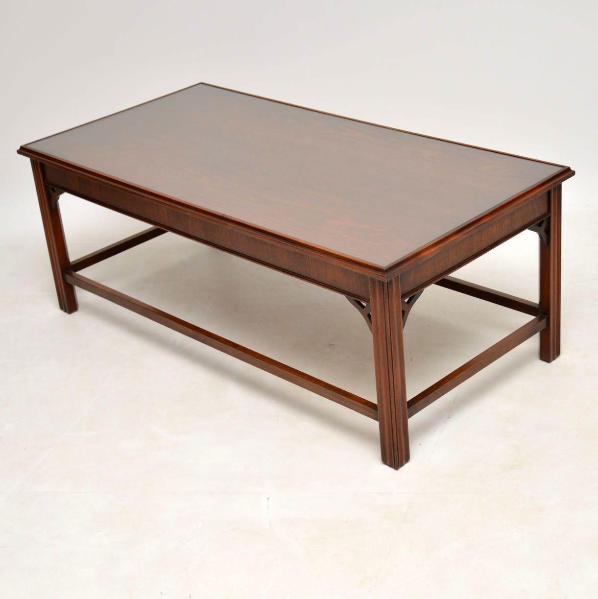 vintage mahogany coffee table