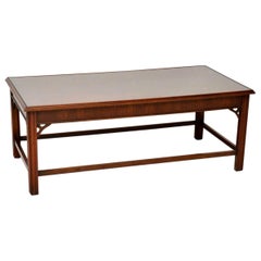 Large Antique Mahogany Coffee Table
