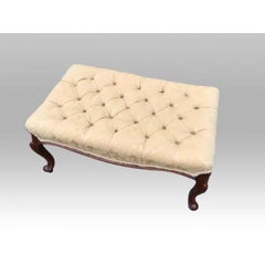 Large Antique Mahogany Stool