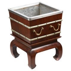 Large Antique Mahogany Wine Cooler
