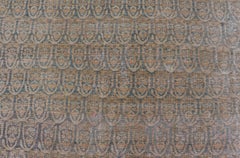 Große antike persische Malayer-Galerie mit Paisleymuster und Allover-Paisleymuster mit Lt. Blau