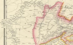 Large Antique Map of India – Post Roads and Dak Stations by James Wyld, c.1855