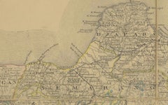 Large Antique Map of Java & Madura with Batavia Inset, c.1870s Dutch East Indies