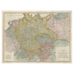Gran Mapa Antiguo del Imperio Alemán