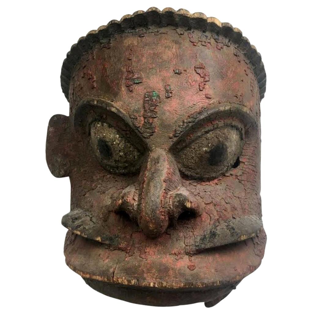 Antique mask from the estate/collection of Gore Vidal, 19th century.

We believe it to be oceanic, perhaps from the Papua New Guinea region but to be perfectly honest are having a tough time placing its exact origins.

Would make for a great