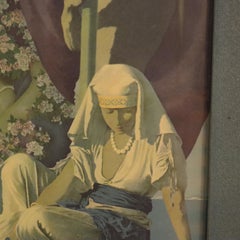Large Antique Maxfield Parrish Print “Cleopatra” c1920