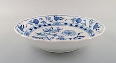 Large Antique Meissen "Blue Onion" Bowl / Dish in Hand Painted Porcelain