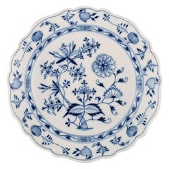 Large Antique Meissen "Blue Onion" Bowl / Dish in Hand Painted Porcelain