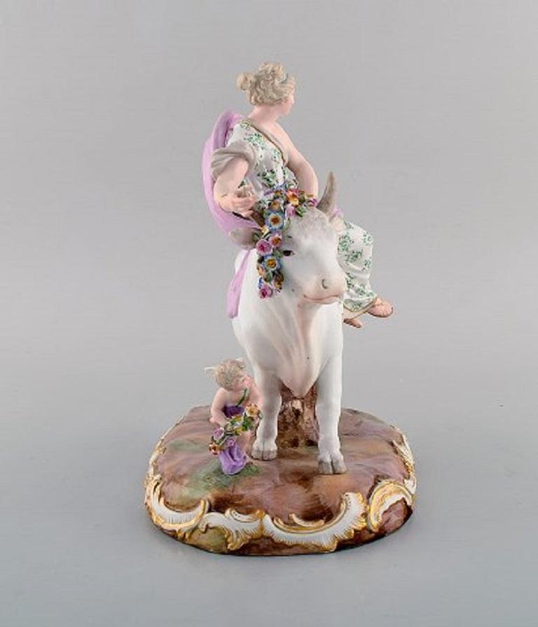 Large antique Meissen Porcelain figurine. 