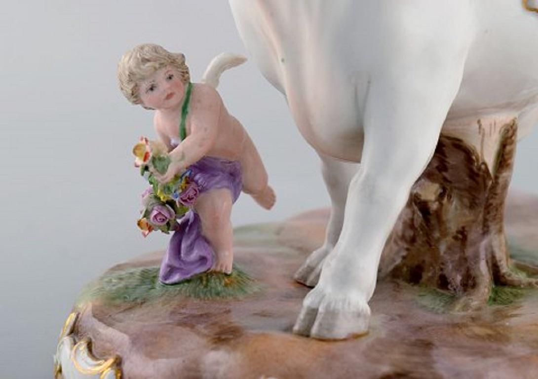 Large Antique Meissen Porcelain Figurine 