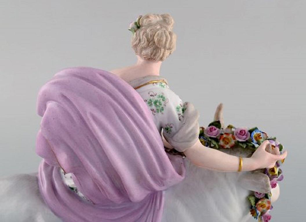 Large Antique Meissen Porcelain Figurine 