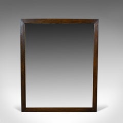 Large Antique Mirror, English, Victorian, Oak, James Ryan, London, circa 1870