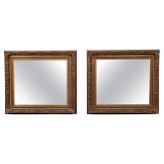 Grands cadres de miroirs anciens, 1880